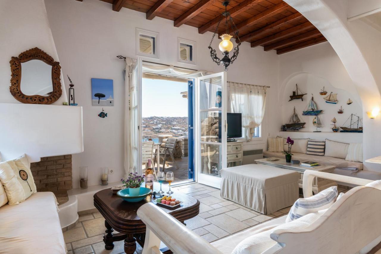 Mykonos Town Yalos Mykonos Ornos Pouli Private Apartments W Shared Swimming Pool מראה חיצוני תמונה