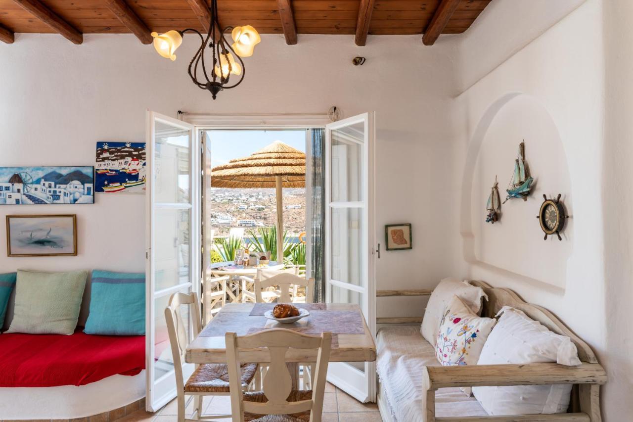 Mykonos Town Yalos Mykonos Ornos Pouli Private Apartments W Shared Swimming Pool מראה חיצוני תמונה