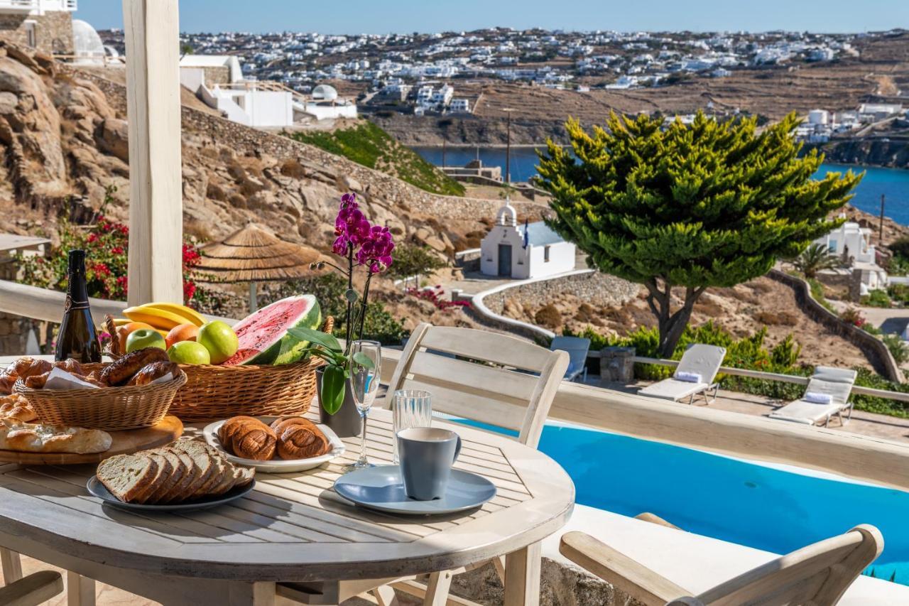Mykonos Town Yalos Mykonos Ornos Pouli Private Apartments W Shared Swimming Pool מראה חיצוני תמונה