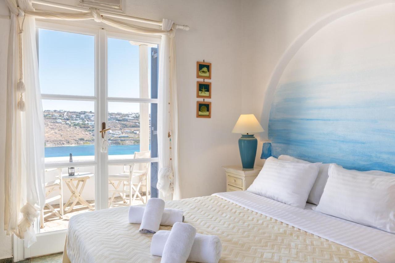 Mykonos Town Yalos Mykonos Ornos Pouli Private Apartments W Shared Swimming Pool מראה חיצוני תמונה